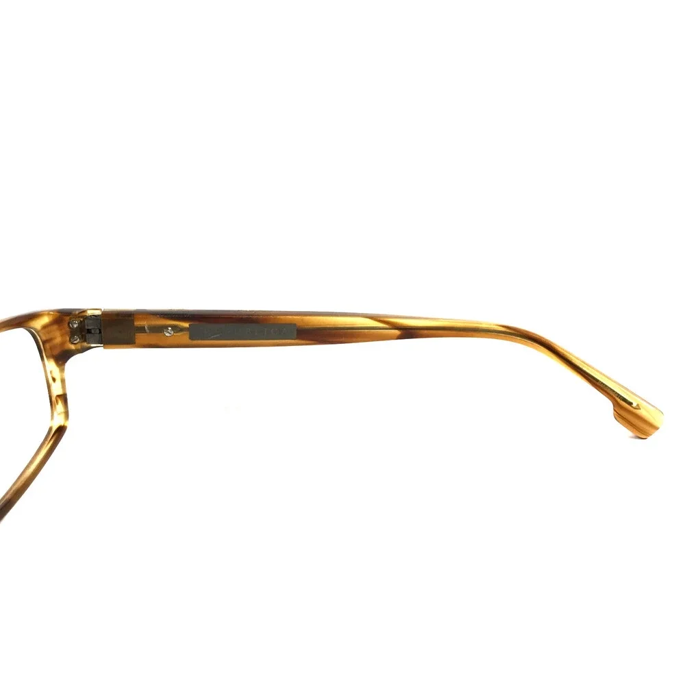 Republica Eyeglasses Frame Tribeca BD Striped Brown Horn Rectangle 55-16-140